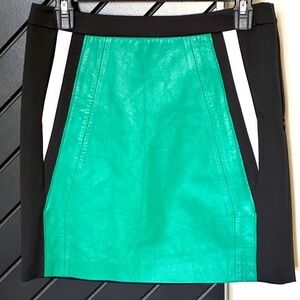 Susan Monaco faux leather skirt. Size 4.